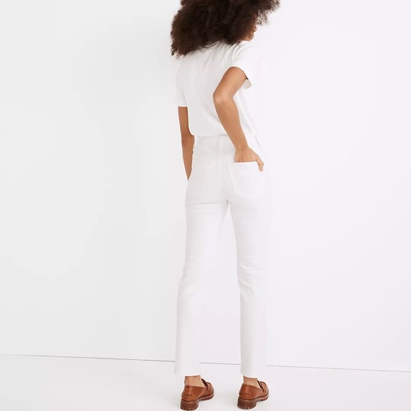 New Madewell The High-Rise Perfect Vintage Jean in Tile White - Picture 3 of 5